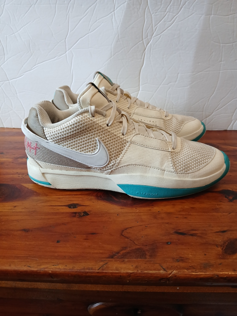 Nike Ja Morant 1 White Coconut Milk Seasonal 2024 Mens Size 8.5